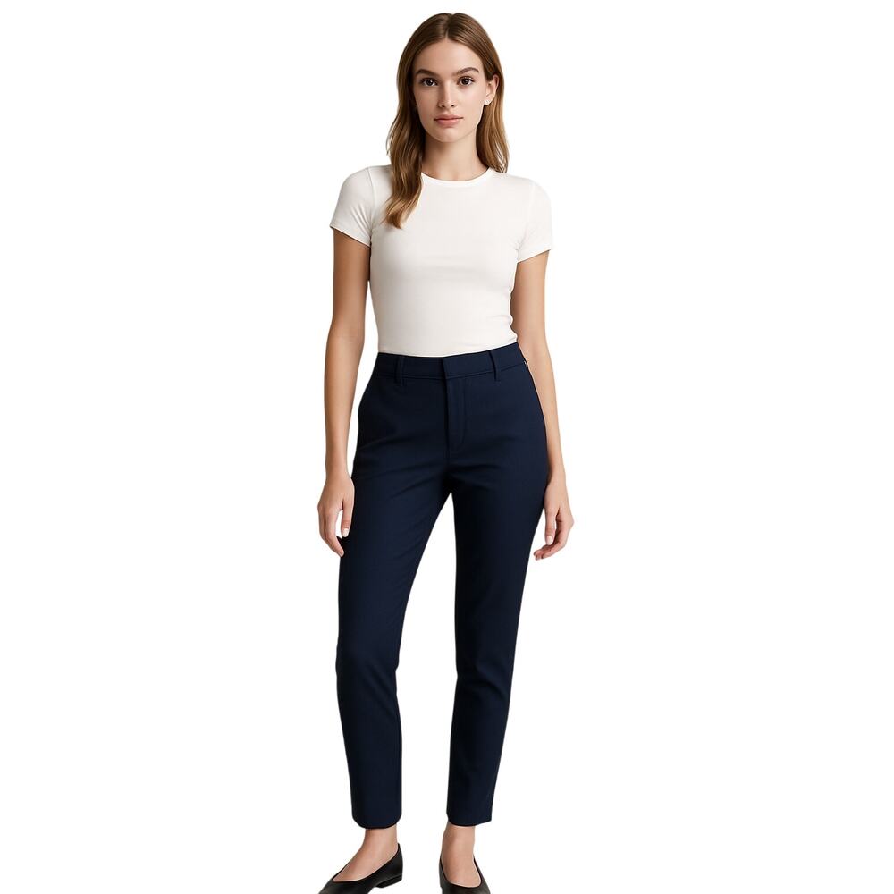 LOFT Marisa Stitch Front Navy Trousers Size 14 – Workcore Clean Girl Style